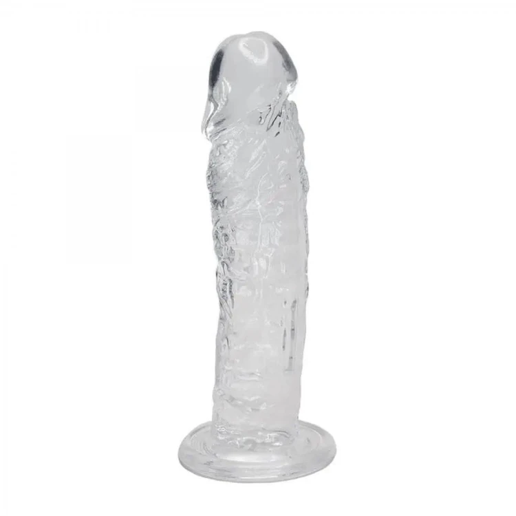 Żelowe bezbarwne dildo Penis 19,3/4,3 cm-1