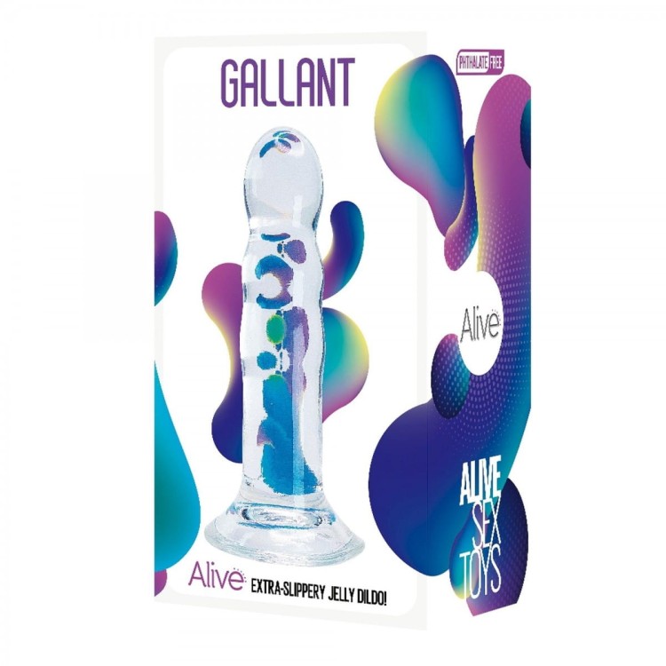 Żelowe bezbarwne dildo Penis 14/3,5 cm-1