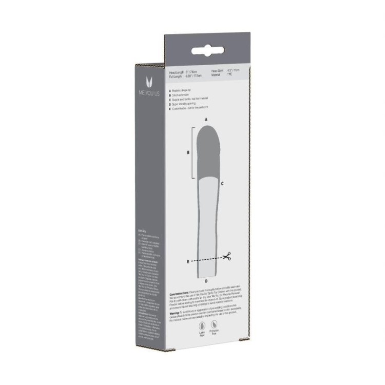 Realistyczna nakładka przedłużka penisa 7,5 cm-3