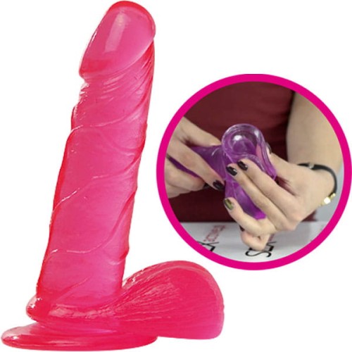 Miękkie żelowe dildo 16,6 cm-1