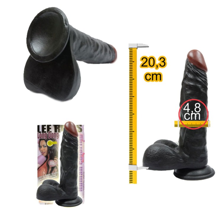 Duży murzyński penis z przyssawką wielkość 20,3 cm-1