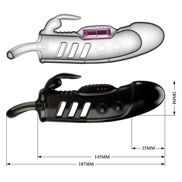 Nasadka na penisa do pochwy i łechtaczki + wibracje Nr.4-6