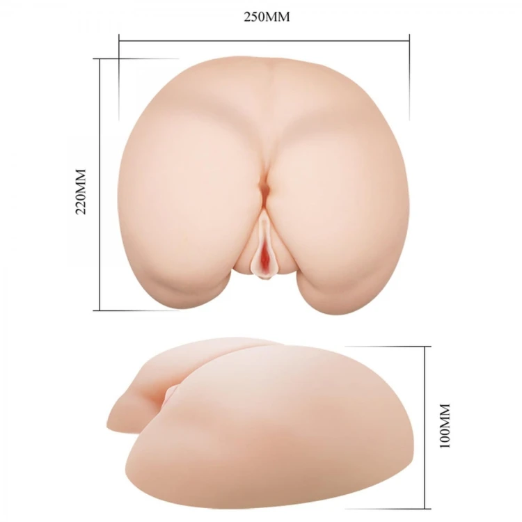 Duży wibrujący masturbator pochwa i anus-6