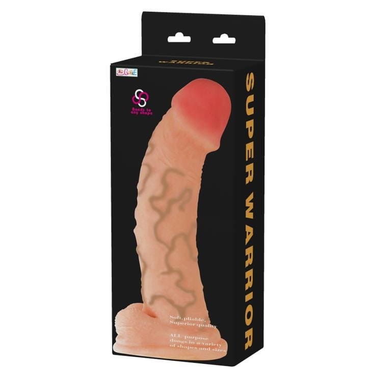 Gigantyczny penis Miękka cyber skóra 34,5 x 6,5 cm-4