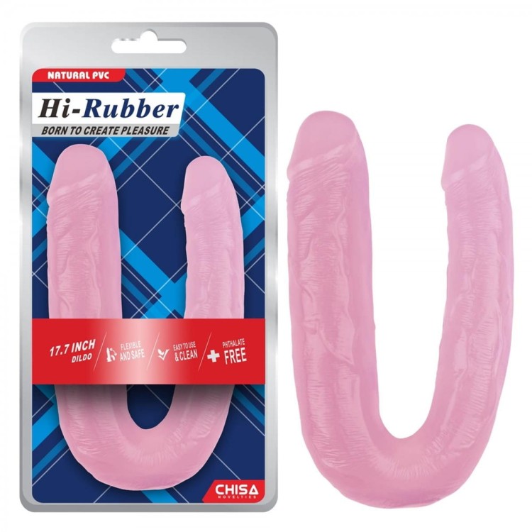 Podwójny penis Asymetryczne dildo 22,5/45/3,7 cm