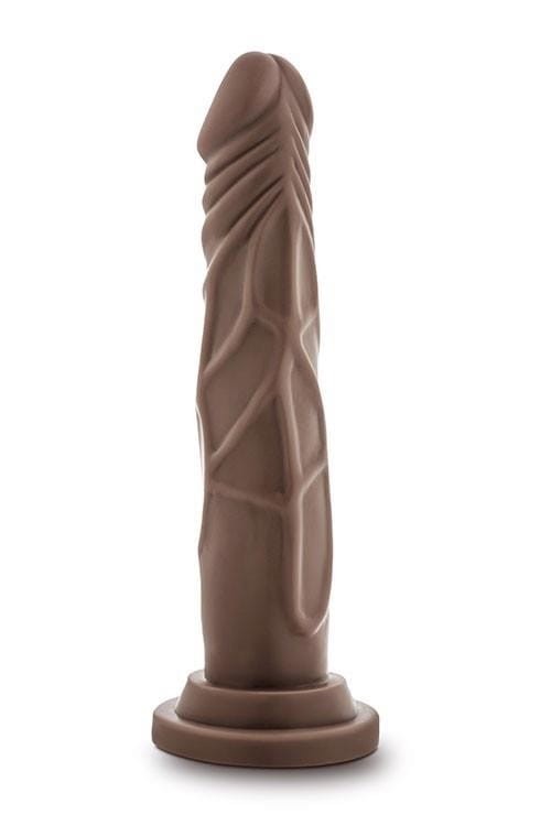 Brązowy penis na przyssawce Dł. 19 cm-2