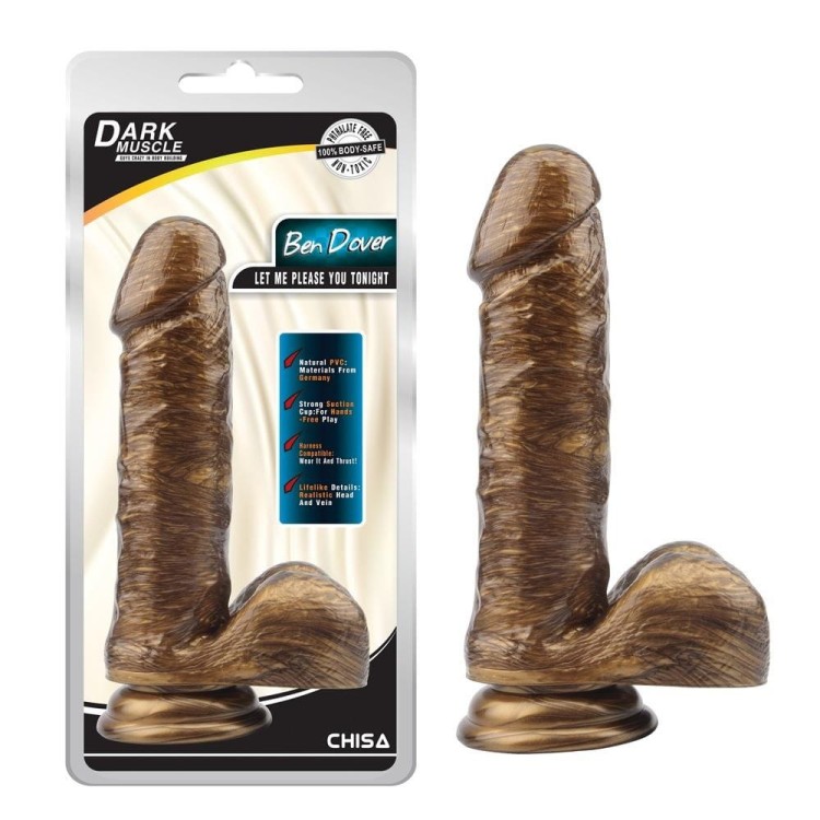Żelowy penis do ściany lub strap-ona 19,5 x 4,5 cm-4