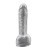 Żelowy penis do ściany lub strap-ona 19,5 x 4 cm-1