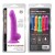Silikonowe dildo Penis W 21,5 cm Fioletowy-1