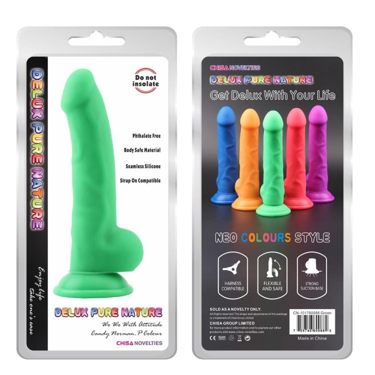 Dildo z przyssawką Silikonowy penis 15/4 cm-1