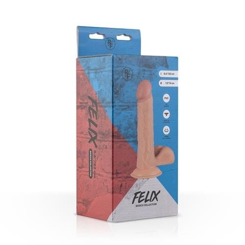 Giętki penis do ściany lub strap-ona 22 x 4,8 cm-4