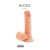 Dildo 16,8 cm Sztuczny członek z przyssawką-1