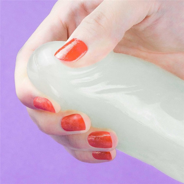 Świecące na niebiesko dildo Wysokość 25 cm-2