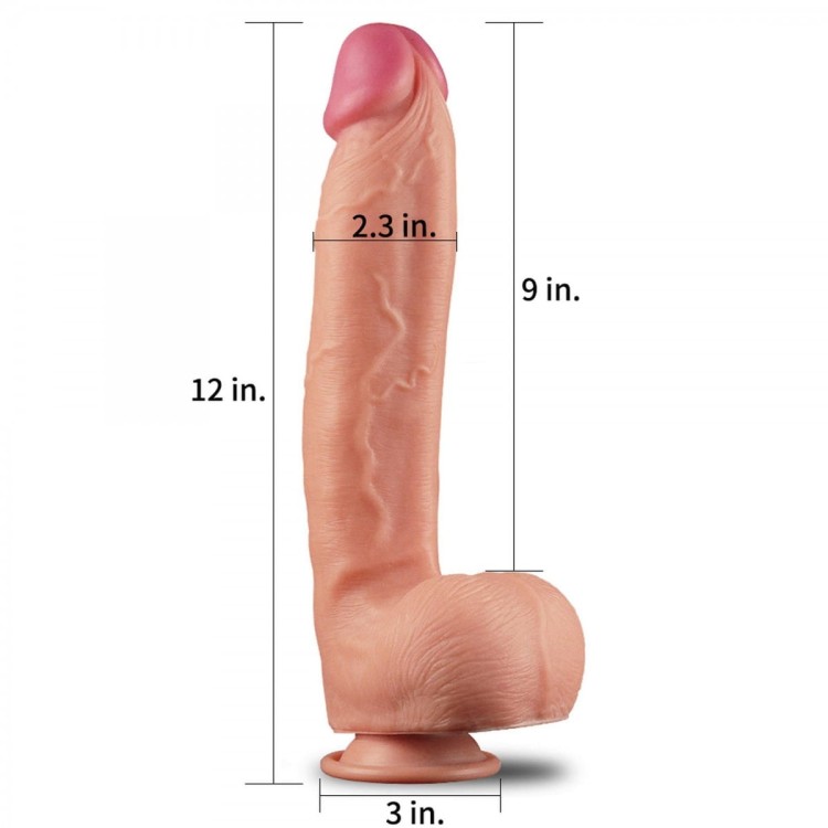Gigant penis z silikonu Premium 30,5/5,8 cm-1