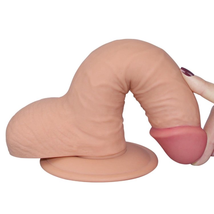 Penis z miękkiej cyber skóry 19 cm-5