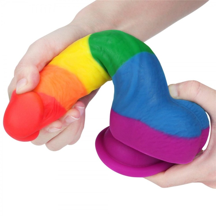 Kolorowe dildo Silikon Wymiary penisa 15/4 cm-3
