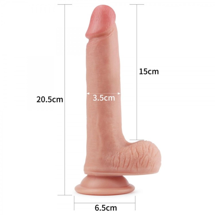 Naturalny penis z silikonu Premium  20,5/3,5 cm-7