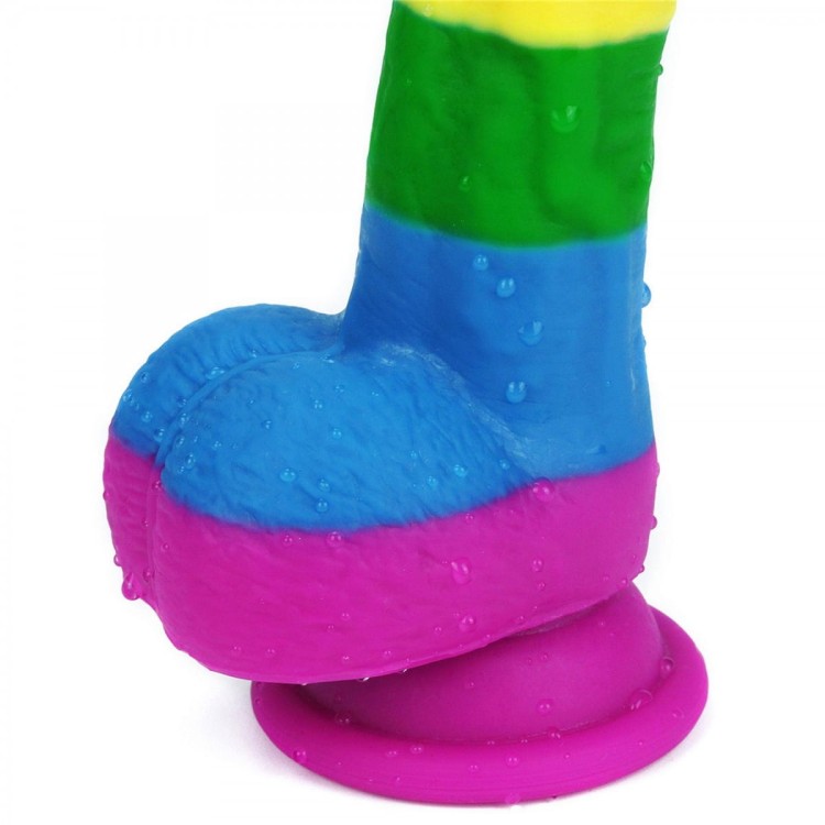 Kolorowe dildo Silikon Wymiary penisa 15/4 cm-5