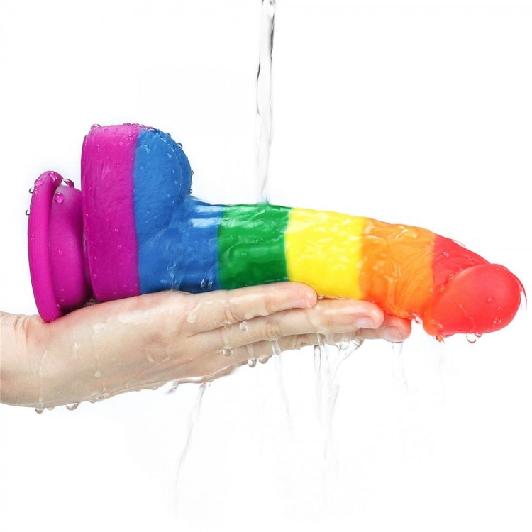 Kolorowe dildo Silikon Wymiary penisa 15/4 cm-6