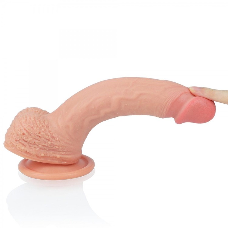 Dildo w dotyku jak prawdziwy penis 15,5 cm-8