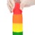 Tęczowe dildo silikonowy penis 23 cm-6