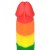 Tęczowe dildo silikonowy penis 23 cm-8