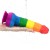 Tęczowe dildo silikonowy penis 23 cm-2