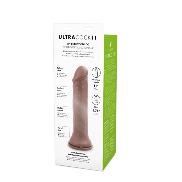 Wielki brązowy penis 28 cm-4