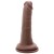 Dildo do ściany lub strap-on Penis brązowy 16,5 cm-2
