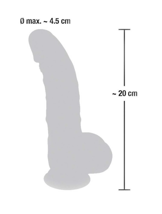 Dildo z silikonu medycznego  Wymiary 20/4,5 cm-4