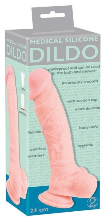 Dildo silikon medyczny  Wymiary penisa 17,5/4,5 cm-6