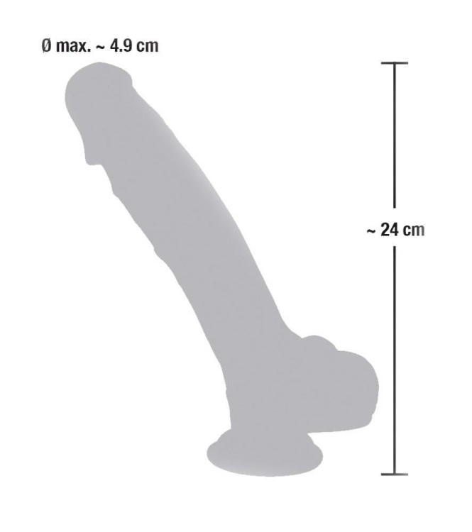 Dildo silikon medyczny  Wymiary penisa 17,5/4,5 cm-5