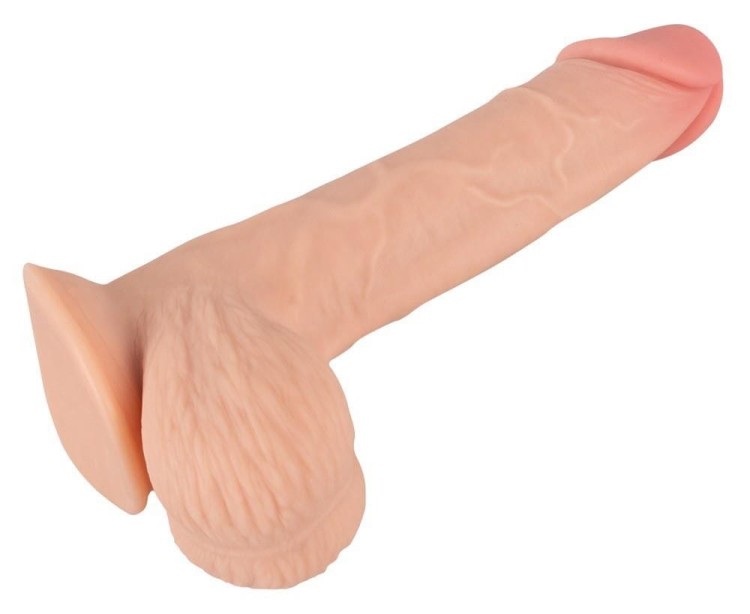 Nature skin Prawdziwy penis z ruchomą skórą 19 cm-4