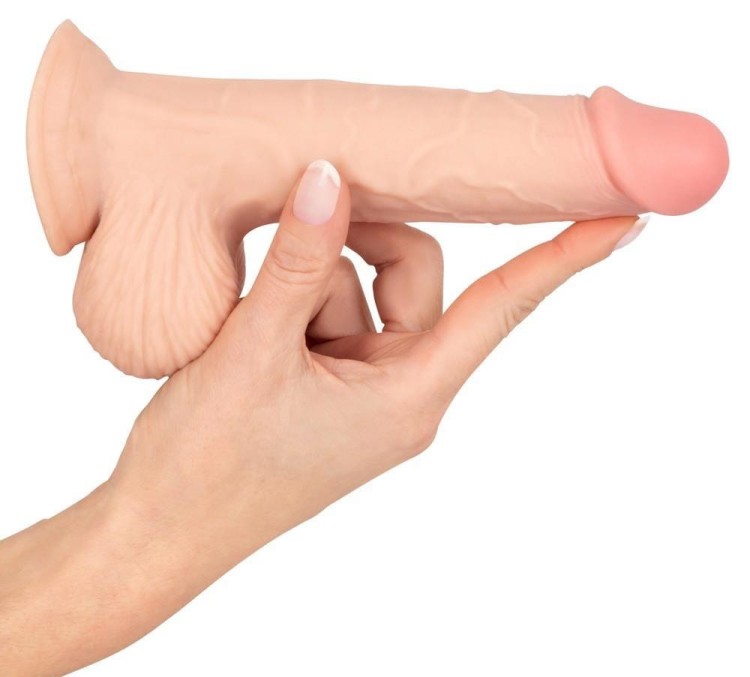 Nature skin Prawdziwy penis z ruchomą skórą 19 cm-6