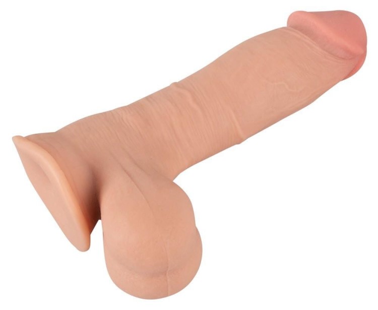 Nature skin Prawdziwy penis z ruchomą skórą 20 cm-3