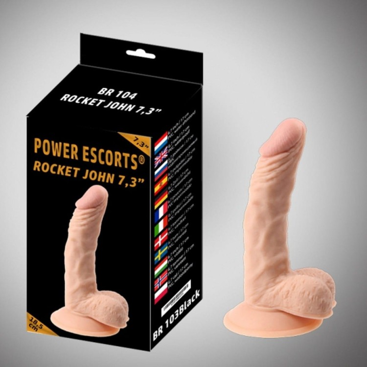 Falliczne dildo na przyssawce Cielisty penis 18,5 cm-2