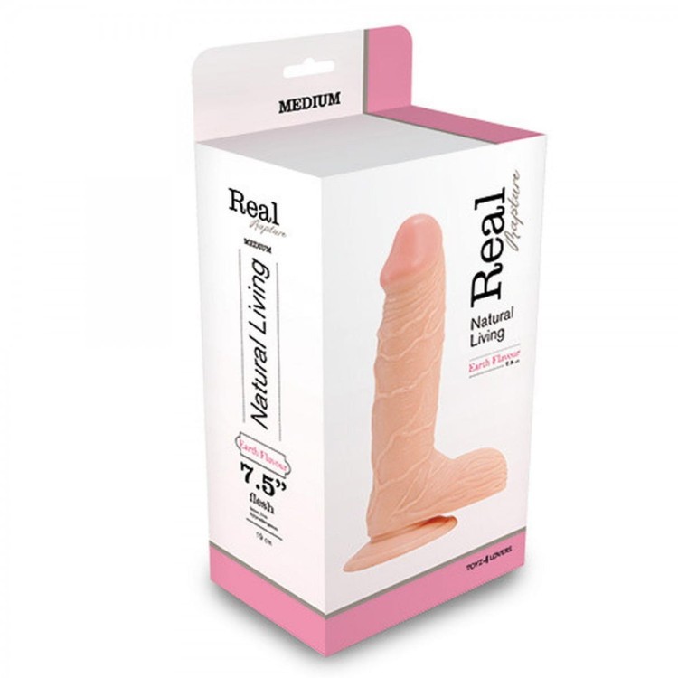 Falliczne dildo z przyssawką Cielisty penis 19 cm-1