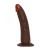 Ciemne dildo z przyssawką penis 17,8 cm