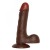 Falliczne dildo z przyssawką Czarny penis 20,3 cm