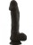 Dildo z silikonu Wysokość 23 cm Czarny