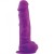 Dildo z silikonu Wysokość 28 cm Fiolet