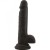 Dildo z silikonu Wysokość 19 cm Czarny