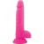 Dildo z silikonu Wysokość 19 cm Pink