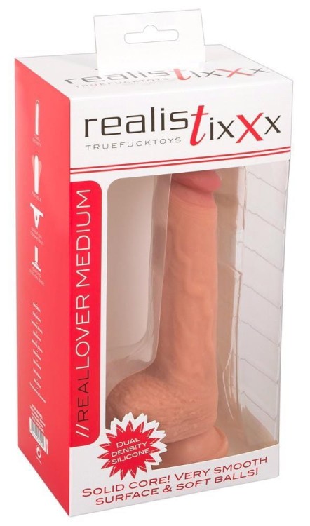 Średni penis na przyssawce 14,5 x 3,9 cm-6