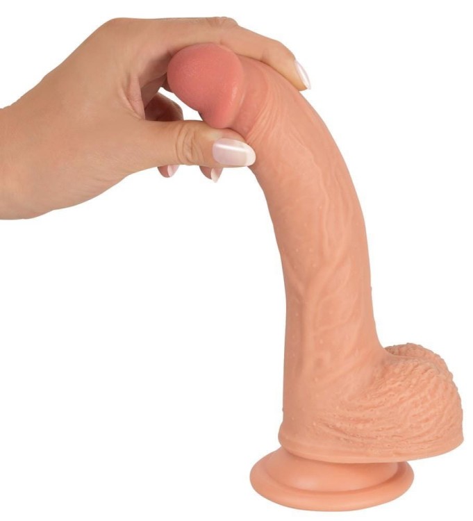 Średni penis na przyssawce 14,5 x 3,9 cm