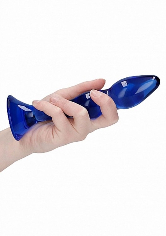 Szklane dildo analne 18 x 3,5 cm-1