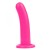 Gładkie dildo analne 13,5 cm różowe-3
