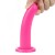 Gładkie dildo analne 13,5 cm różowe-1