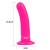 Gładkie dildo analne 13,5 cm różowe-2