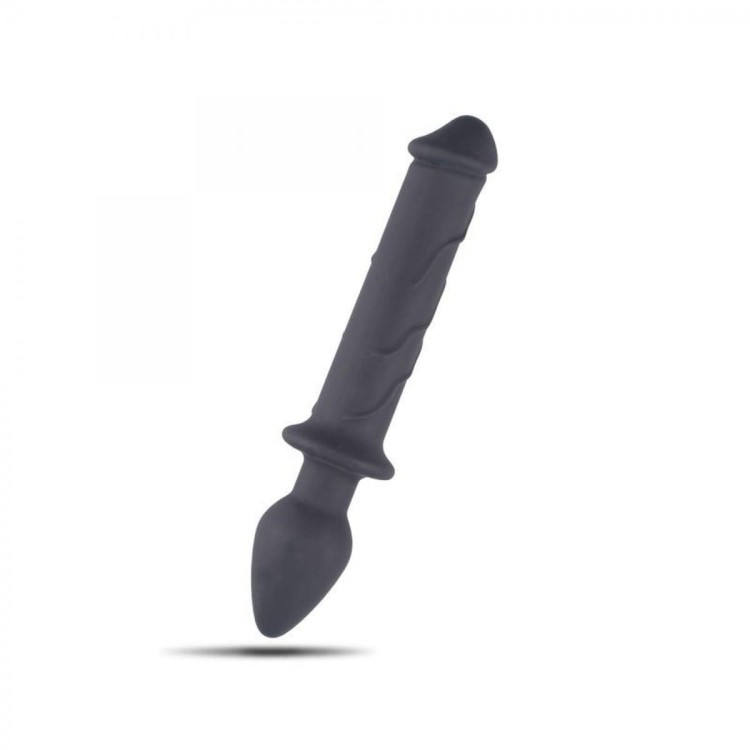 Dwustronne asymetryczne dildo analne-1